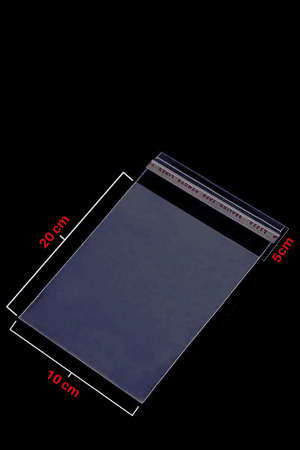 10x20+5 Bantlı Şeffaf Opp Jelatin