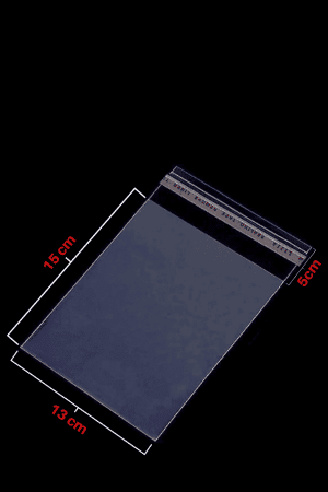 13x15+5 Bantlı Şeffaf Opp Jelatin