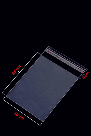 30x38+5 Bantlı Şeffaf Opp Jelatin